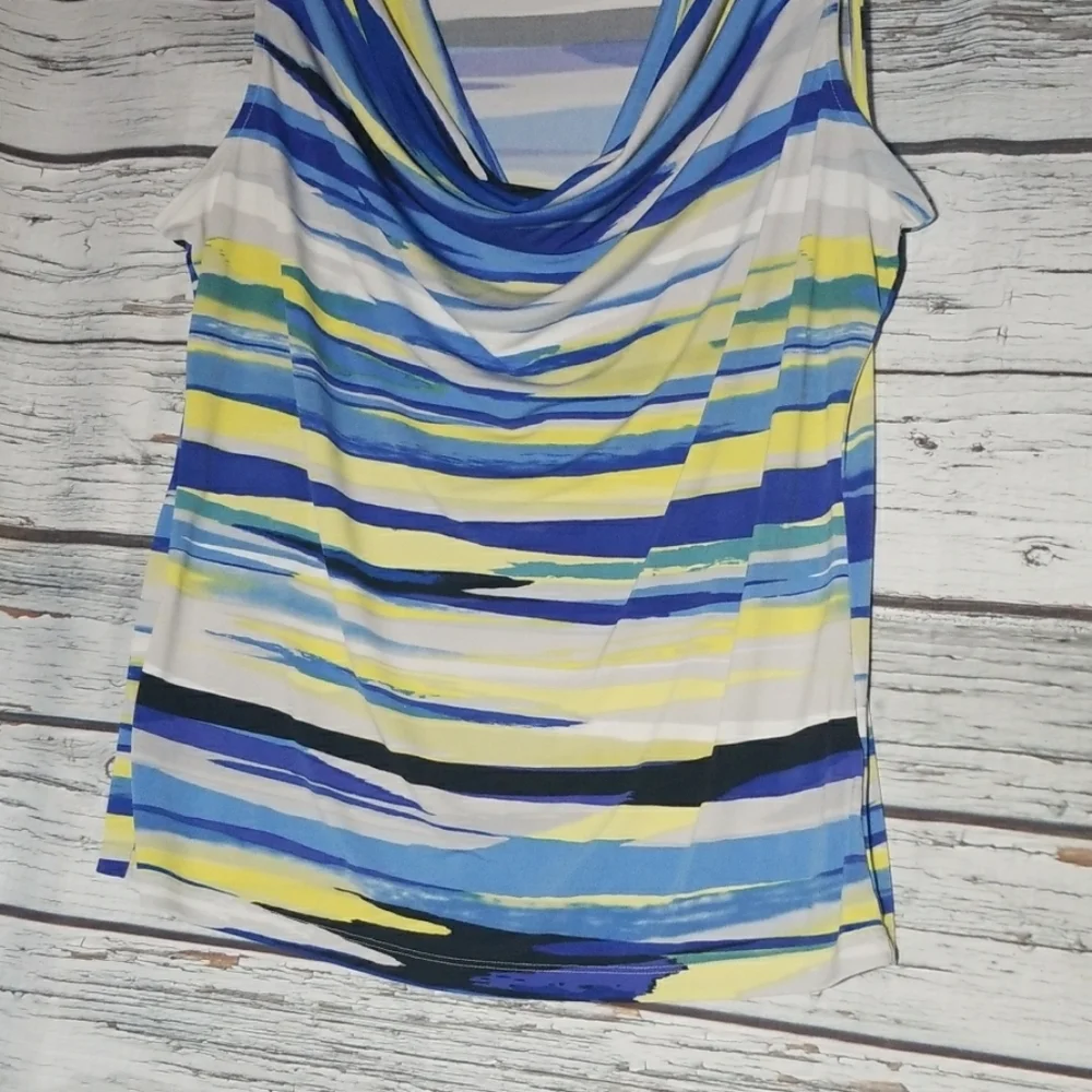 Like new Calvin Klein slouch neck sleeveless top L